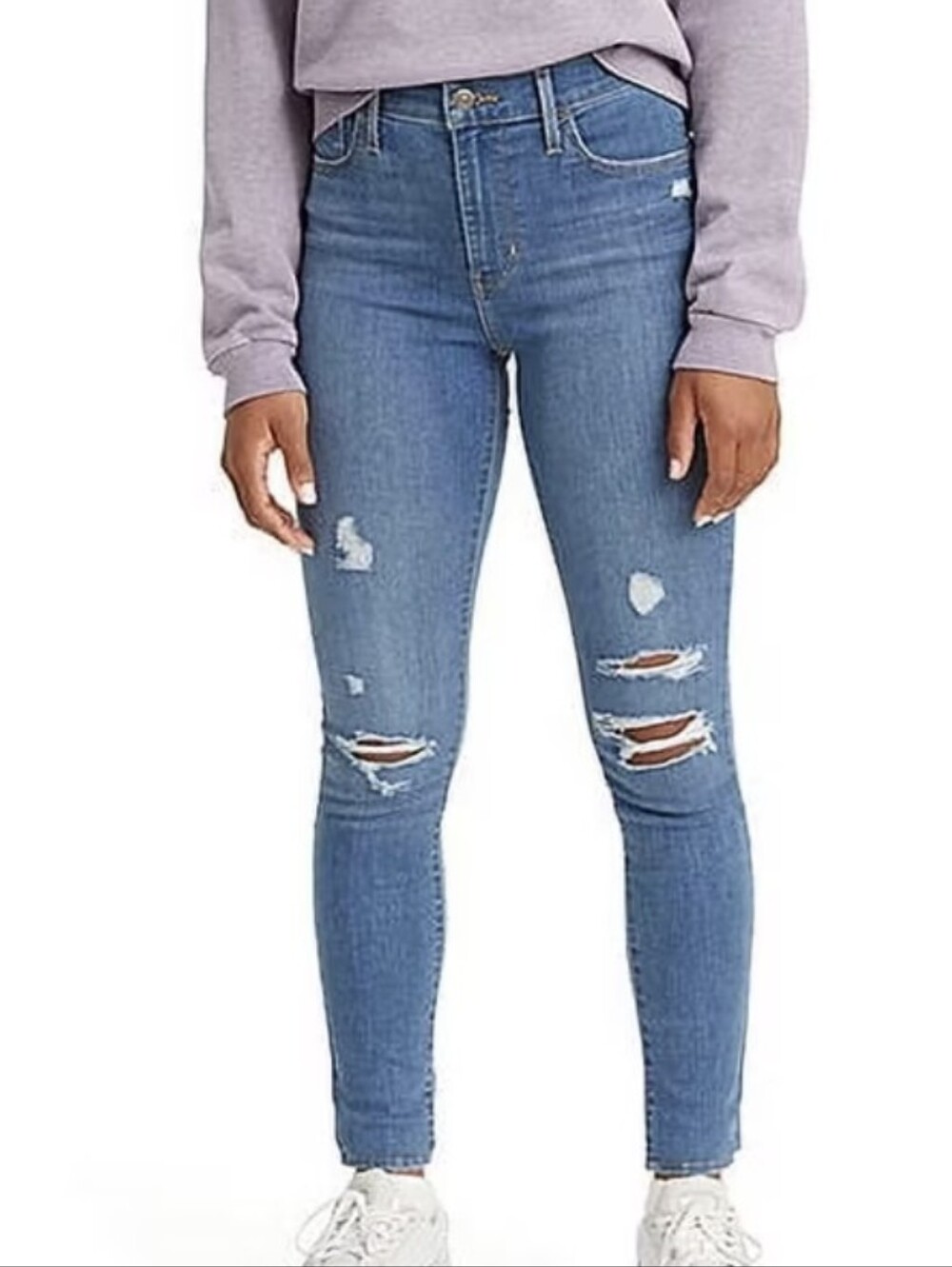 EUC Levi's Plus Size 720 High Rise Super Skinny Blue Jeans